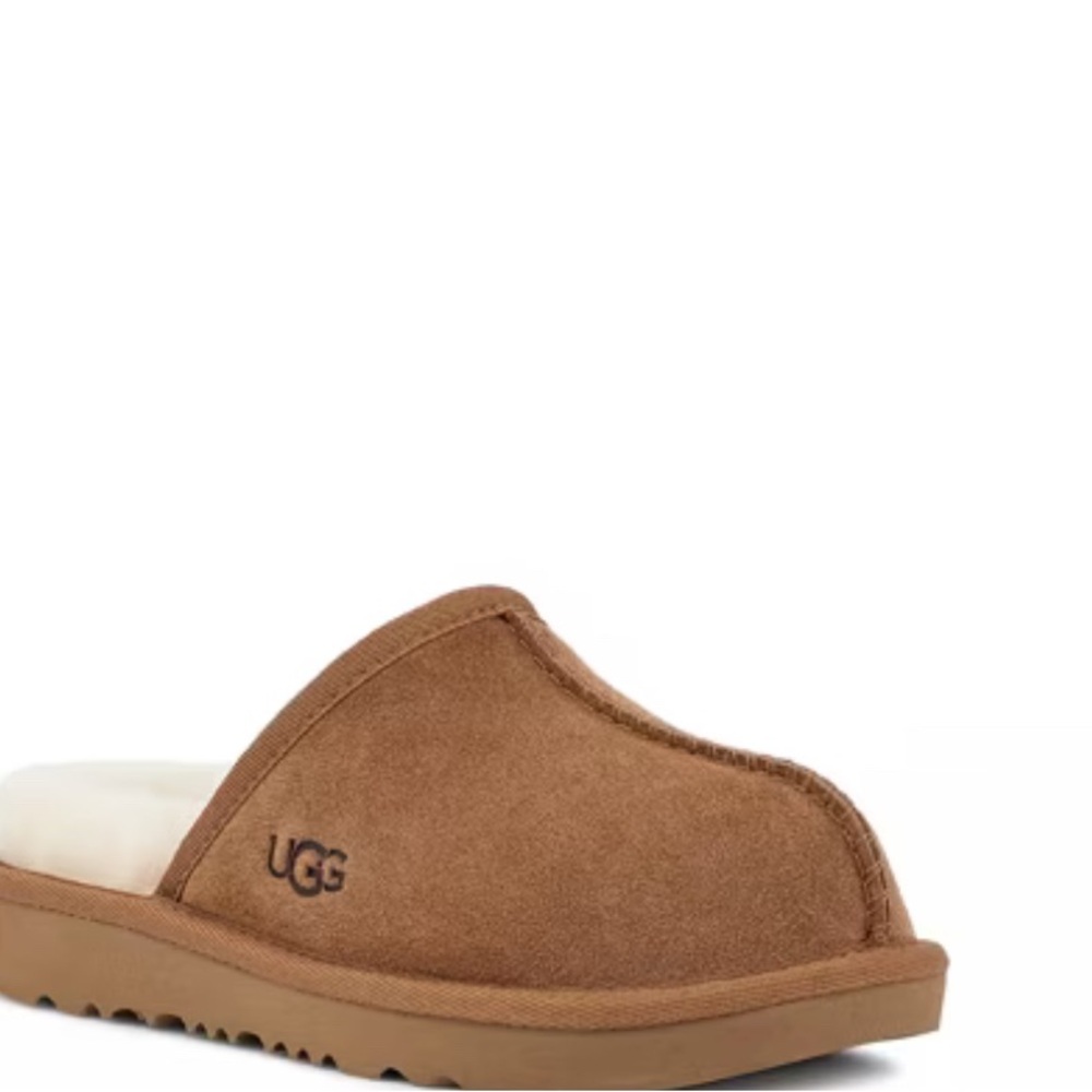 UGG Chestnut Suede Slip-On Slippers